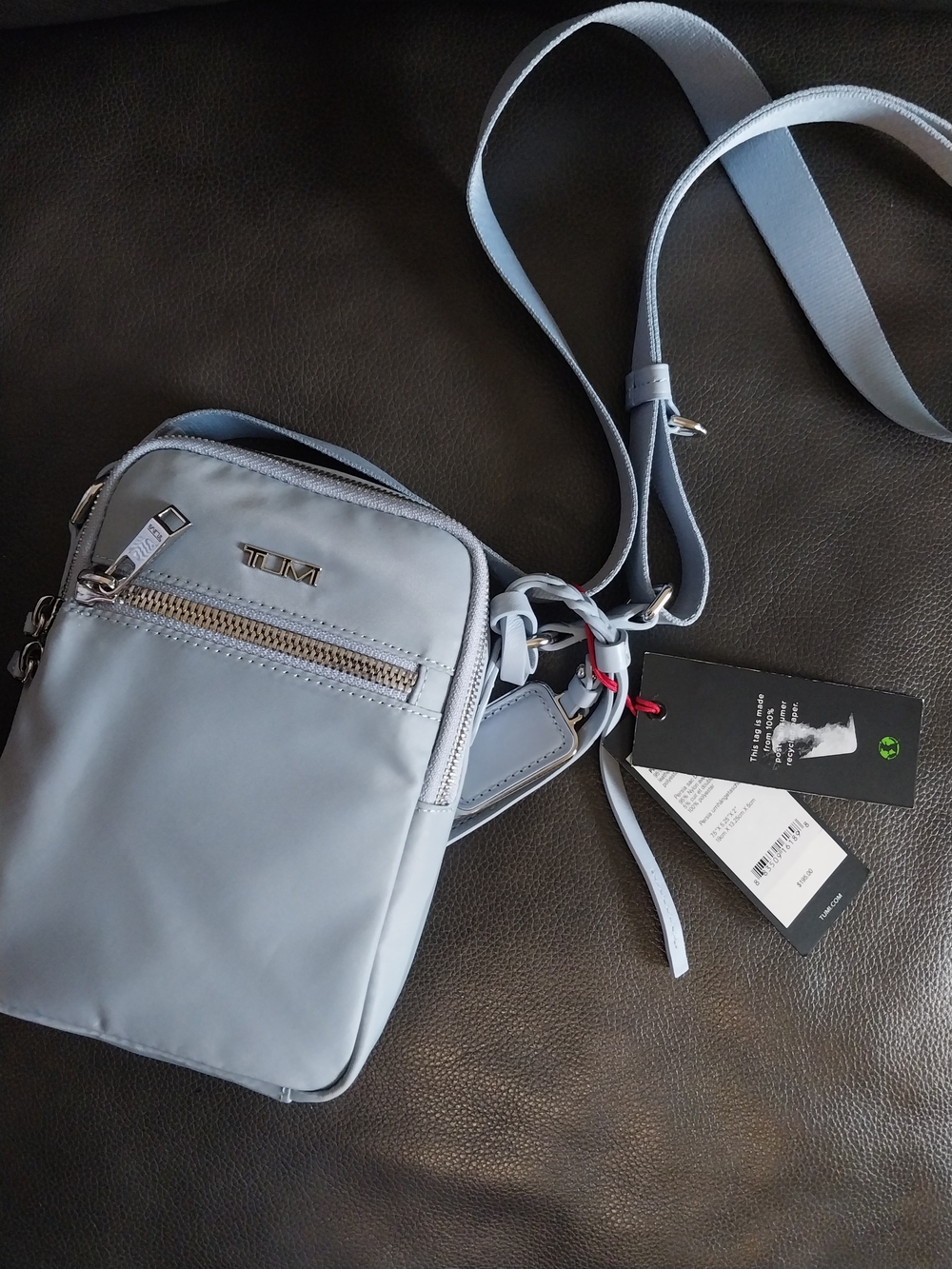 Tumi Pale Blue Unisex Crossbody Messenger Bag